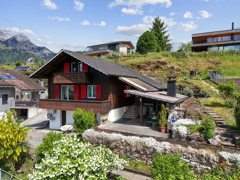 4.5-Zimmer-Einfamilienhaus mit Einliegerwohnung und traumhafter Bergsicht in Ennetmoos (1)