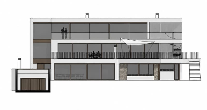 Architektonische Eleganz mit grosszügigen Terrassen, modernem Design und traumhafter Hanglage in Küsnacht. Die Villa vereint Privatsphäre, lichtdurchflutete Räume und exklusives Wohnen nahe dem Zürichsee auf höchstem Niveau