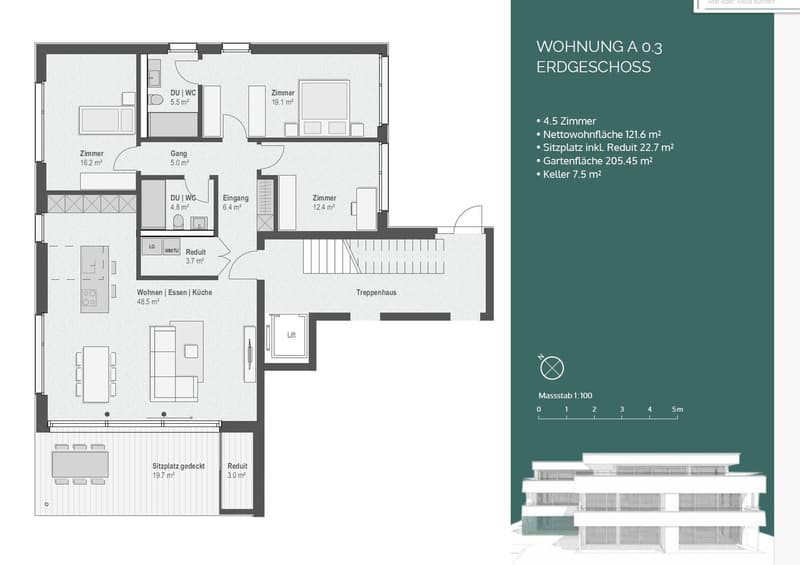 Appartement 4,5 pièces en excellent emplacement avec vues intéressantes ! (10)