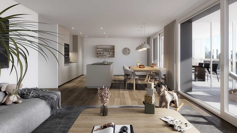 Living in the "Beletage" - 4.5-room apartment with all comforts! (8)