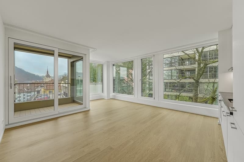 Wohn- und Essbereich, Loggia