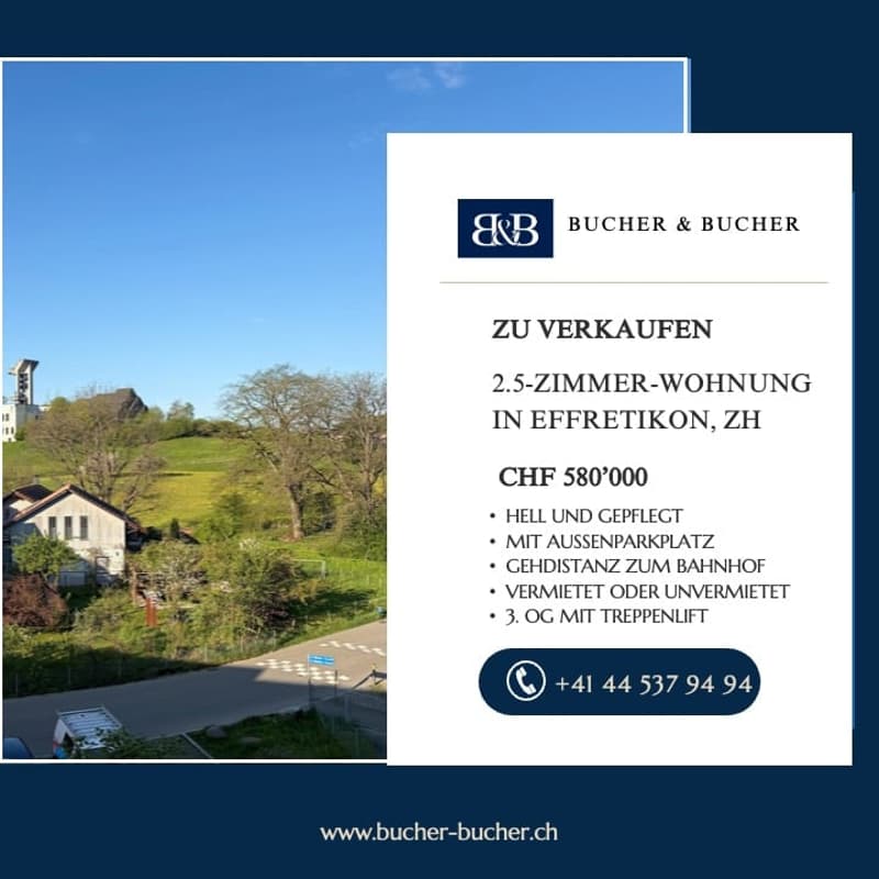 Bright and well-maintained 2.5-room attic apartment in Effretikon ZH (1)