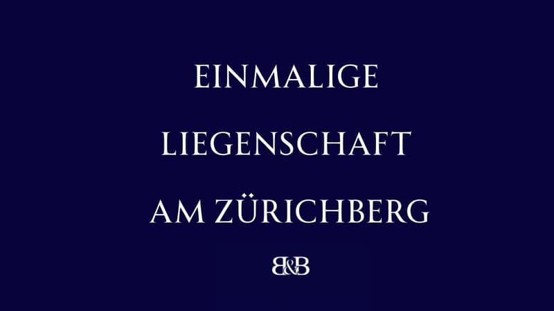 Einmalige Liegenschaft am Zürichberg (1)