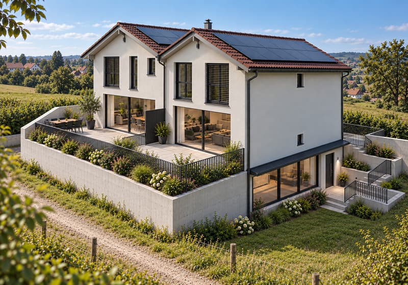 Nouvelle villa contiguë de 5 pièces avec finitions à choix! (7)