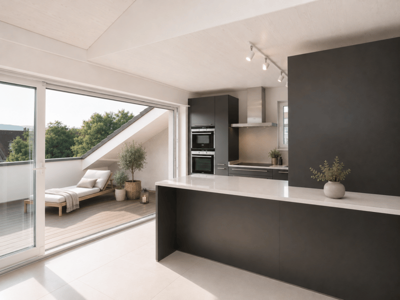 Magnifique attique de 5.5 pces en duplex (3)