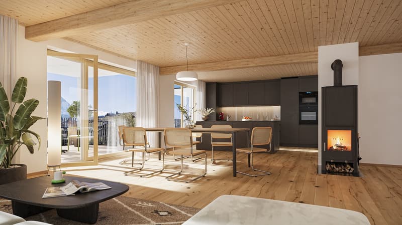 New Build: 3.5-Room Apartment in Converted Barn in Flerden (4)