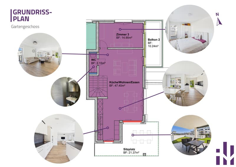 Appartamento mansardato moderno 4.5 locali con giardino a sud e vista sulla montagna (12)