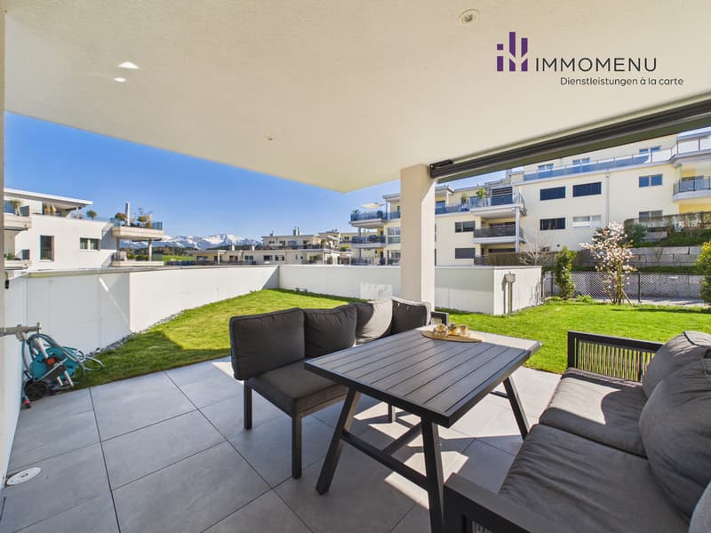 Appartamento mansardato moderno 4.5 locali con giardino a sud e vista sulla montagna (1)