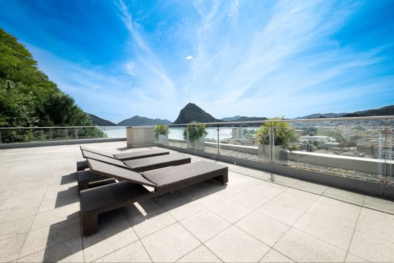 Lussuoso attico a Castagnola con grande terrazza e vista lago (15)