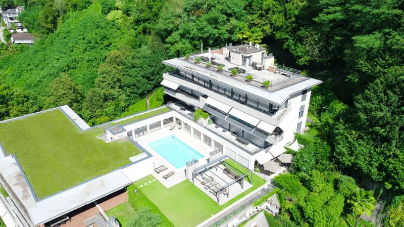 Lussuoso attico a Castagnola con grande terrazza e vista lago (7)