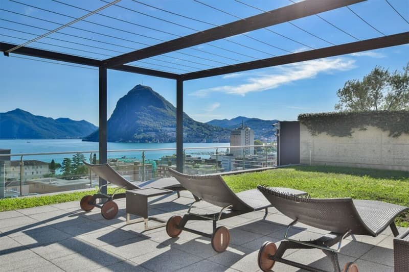 Lussuoso attico a Castagnola con grande terrazza e vista lago (5)