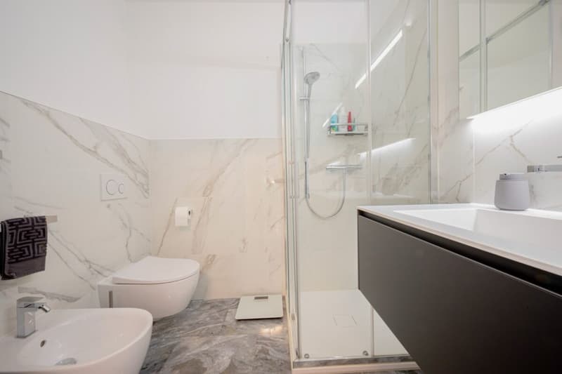 Elegant maisonette apartment with a double garden in Montagnola. (12)