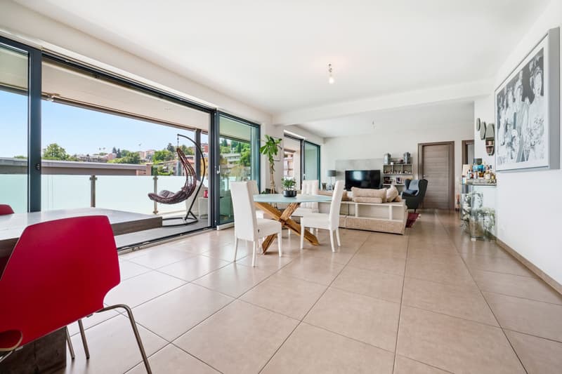 Penthouse with a spacious terrace just a few steps from the center of Lugano. (15)