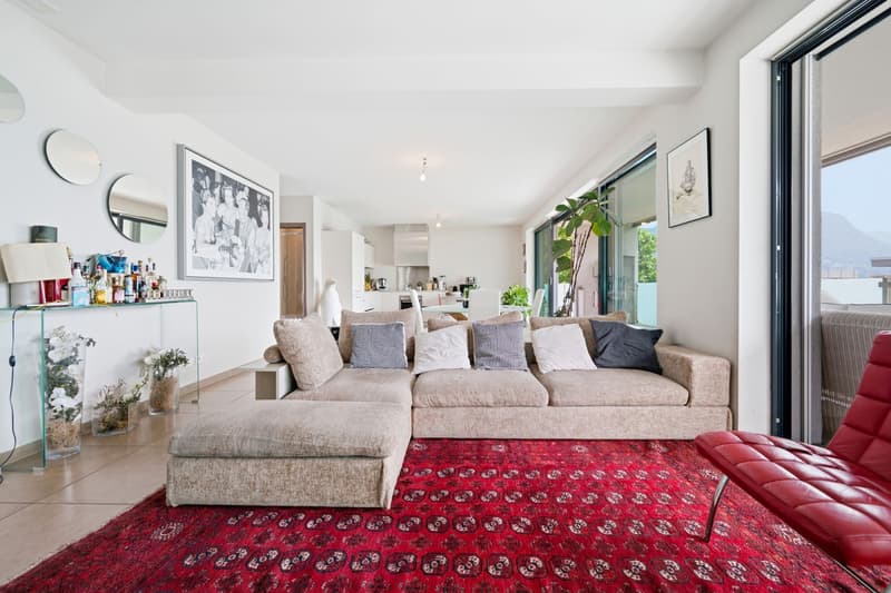 Penthouse with a spacious terrace just a few steps from the center of Lugano. (4)