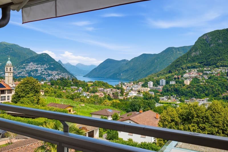 Penthouse duplex exclusif avec vue panoramique sur Lugano et le lac de Lugano (1)