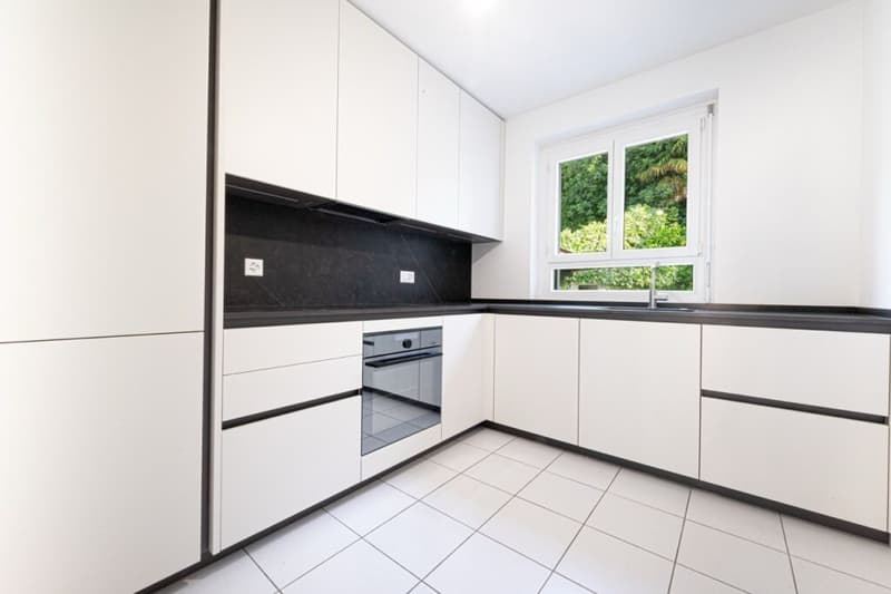 Elegante renovierte 3,5-Zimmer-Wohnung mit Terrasse und Garten. (3)
