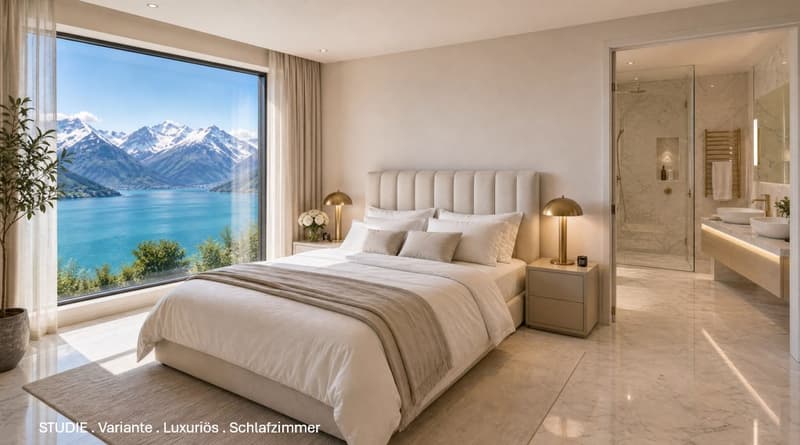 Lakefront apartment in Gersau – approx. 200 m² on 2 floors, maisonette potential, lake access (4)