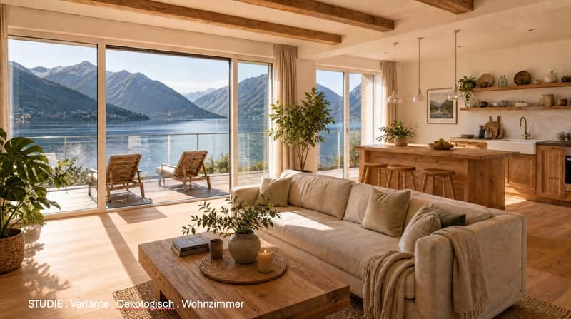 Lakefront apartment in Gersau – approx. 200 m² on 2 floors, maisonette potential, lake access (7)