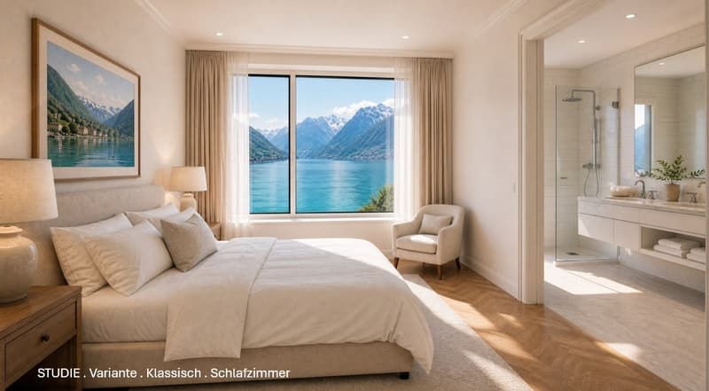 Lakefront apartment in Gersau – approx. 200 m² on 2 floors, maisonette potential, lake access (6)