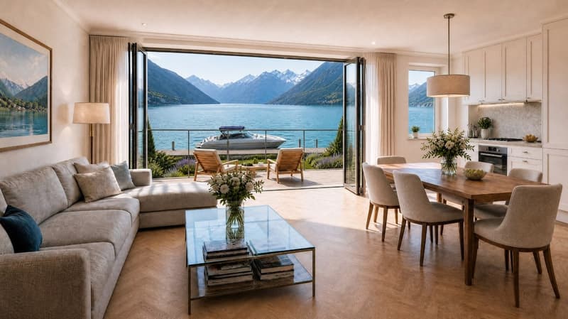 Lakefront apartment in Gersau – approx. 200 m² on 2 floors, maisonette potential, lake access (1)
