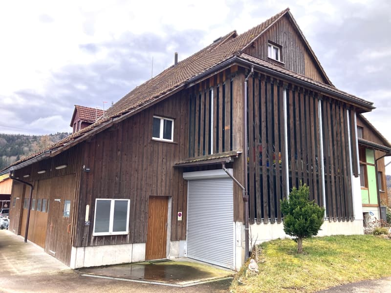 Approved 2-apartment project with large hall and 2'705 m building volume (2)