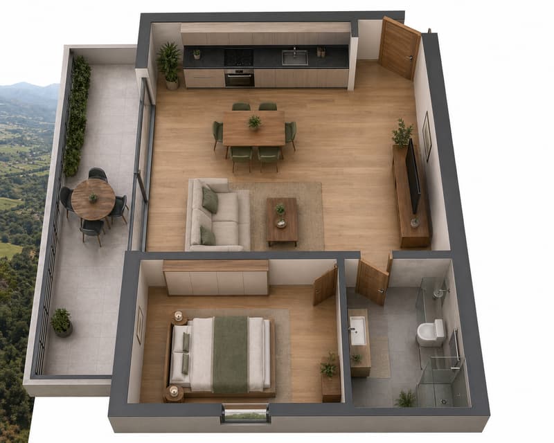 Nouveau - en construction appartement de 2,5 pièces avec vue panoramique à Onsernone (5)