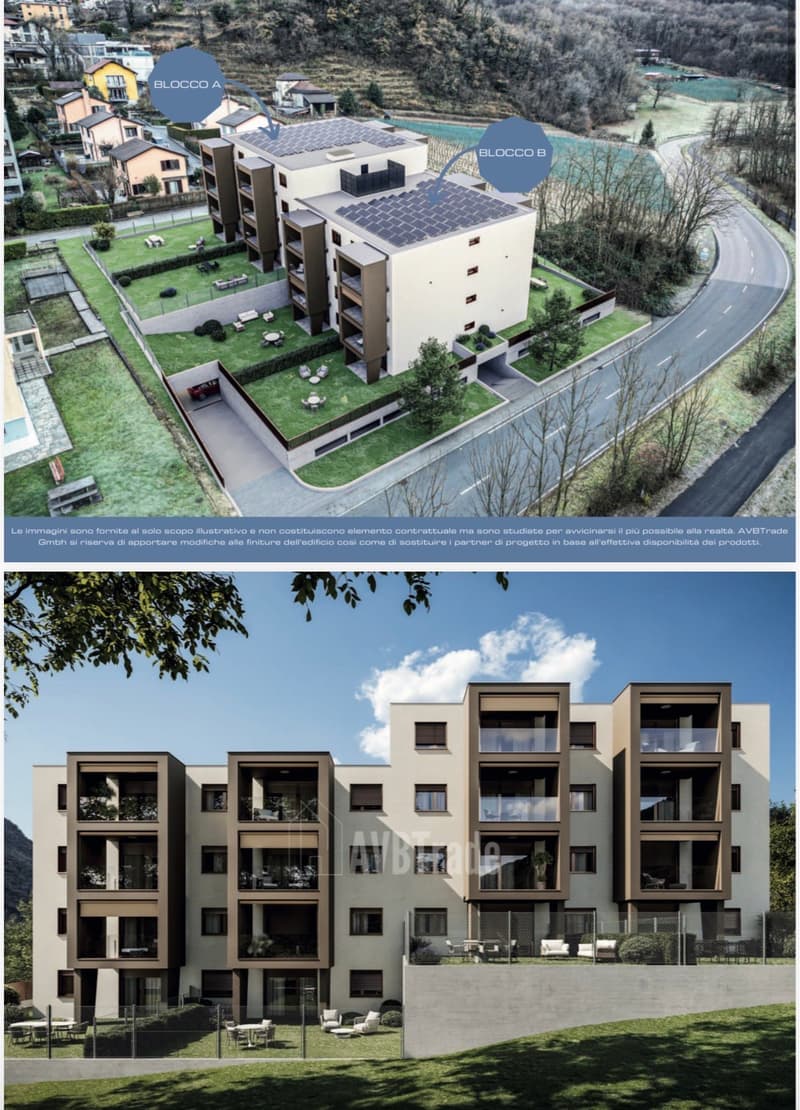 Appartement mit Garten in neuer Bauweise in Lumino (1)