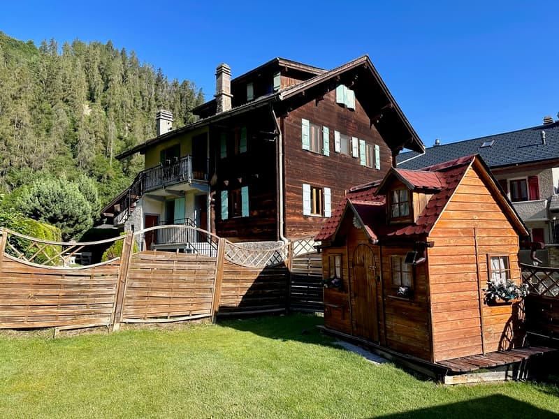 Une demi-maison villageoise 5,5 pces avec beaucoup de charme à Nendaz (1)