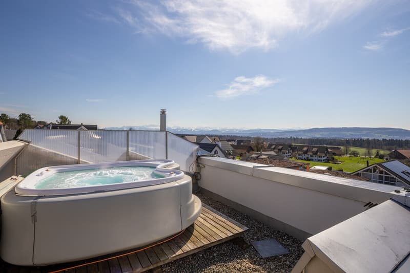 Dachterrasse mit Whirlpool