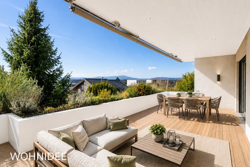 Terrasse mit Ruhe und Weitsicht