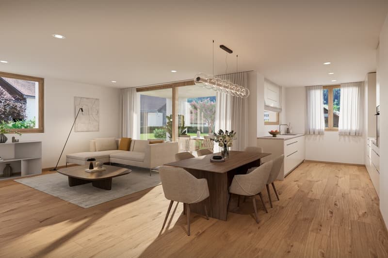 Wohnzimmer und Küche