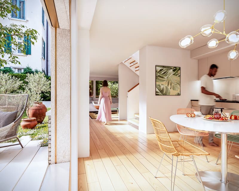 Innenansicht Küche/Wohnen Tiny-House