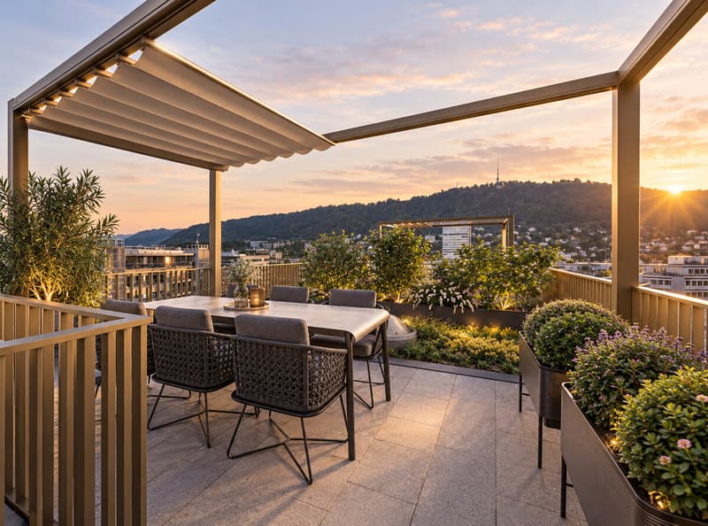 Visualisierung Dachterrasse