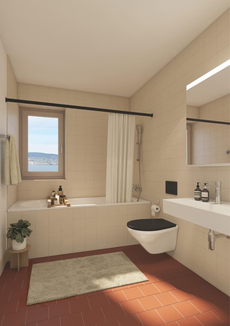 Habiter avec vue sur le lac - Appartement de 4,5 pièces lumineux à Wädenswil (4)