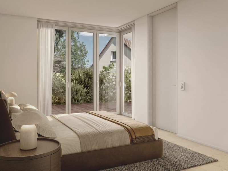 Ruhige 3.5 Zimmer-Gartenwohnung im Grünen (2)