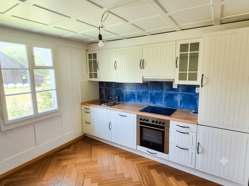 Charming 3.5-room old building apartment with mountain view in Giswil (7)