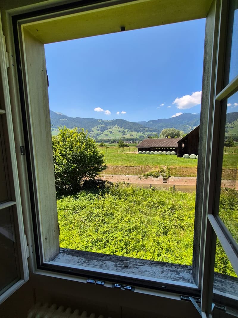 Charming 3.5-room old building apartment with mountain view in Giswil (8)