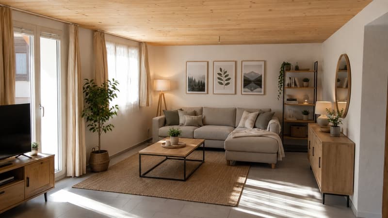 Wohnbereich mit Staging