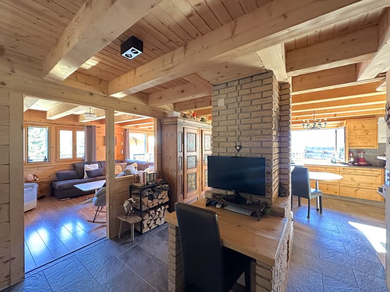 Character chalet, 6.5 rooms in Champéry – Panoramic view of the mountains (5)