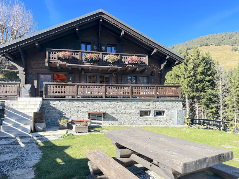 Character chalet, 6.5 rooms in Champéry – Panoramic view of the mountains (2)