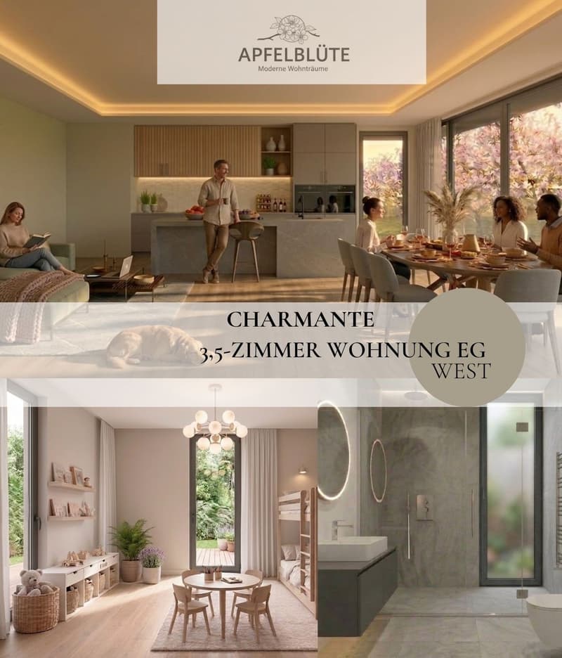 Modern 3.5-room garden apartment with unobstructed views of the greenery (1)
