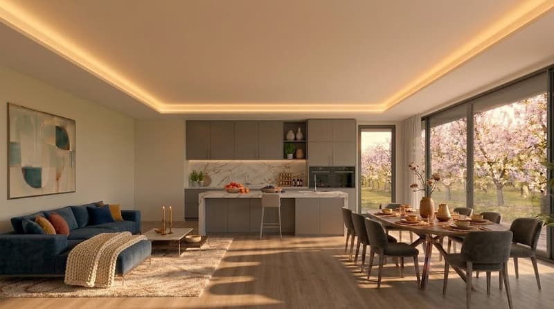 Last 3.5-room garden apartment with unobstructable view into the green (6)