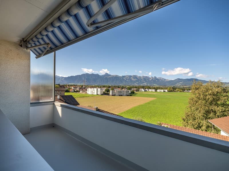 Erstbezug nach Sanierung – moderne 3-Zimmer-Wohnung mit Bergsicht (1)