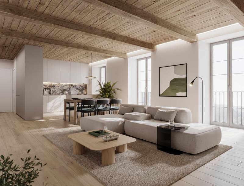 Residenza Contrada Cappuccini - Appartamento di 3.5 al secondo piano nel cuore di Locarno (residenza secondaria) (1)