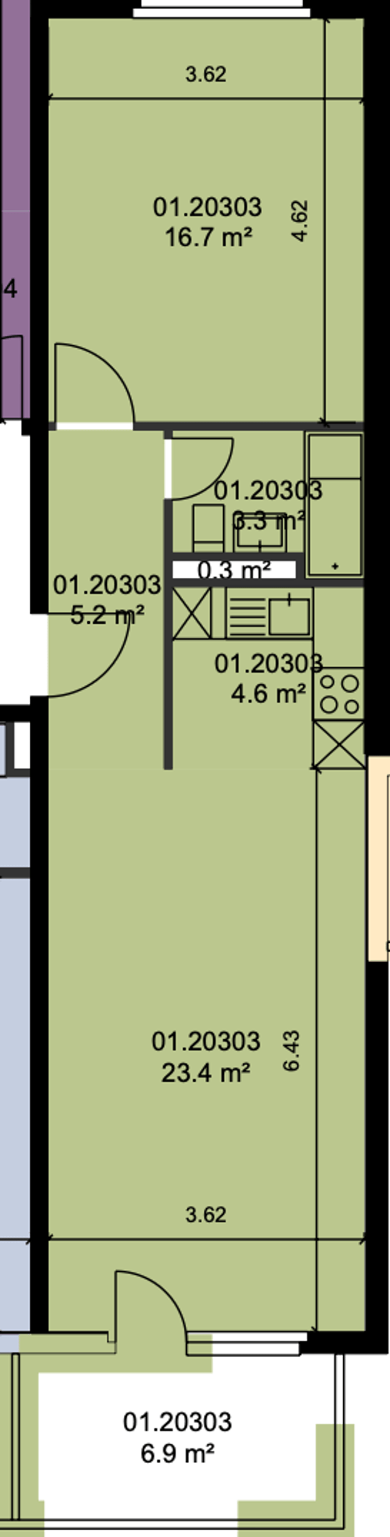 Bright 2.5-room apartment with balcony and lake view in Rorschach (11)