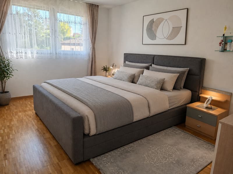Living in the green - bright apartment with balcony, hobby room & 2 parking spaces (7)