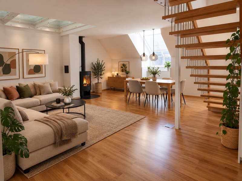 WOHNEN ÜBER DEN DÄCHERN – STILVOLLE 4½-ZIMMER-MAISONETTE MIT GALERIE UND LOGGIA (3)