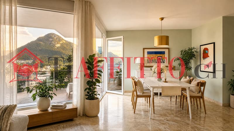 LUMINOSO APPARTAMENTO A LUGANO CON VISTA LAGO (10)