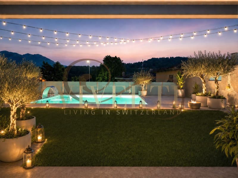 Villa de luxe et technologie à Comano avec piscine (8)