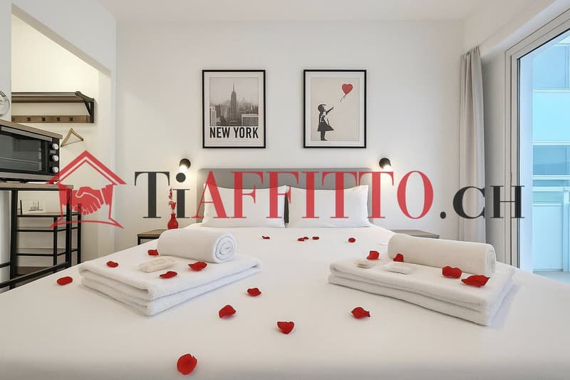 Funktionaler Einzimmerwohnung mit kleinem Balkon in Molino Nuovo (4)